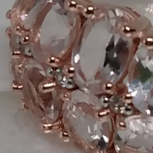 2.31ctw genuine morganite ring size 6 - Picture 3 of 6